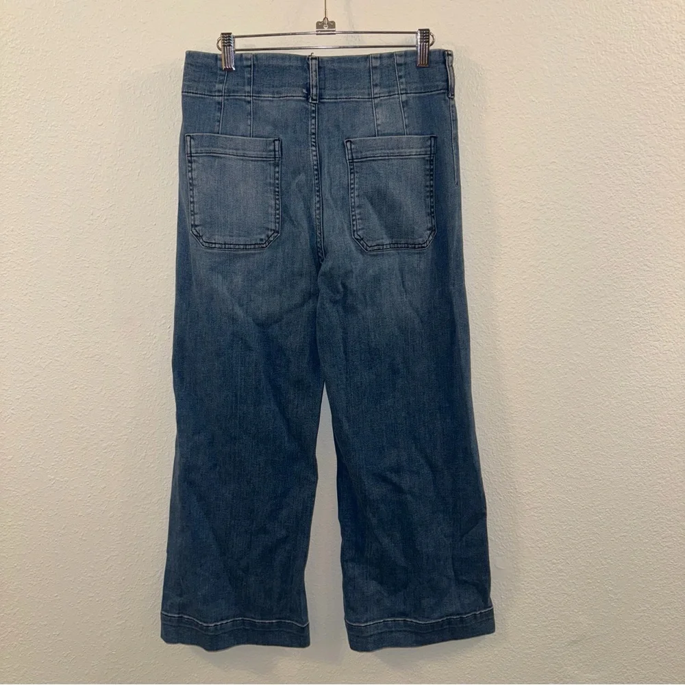 The Colette Crop High-Rise Wide-Leg Jeans by Maeve. - Picture 5 of 8